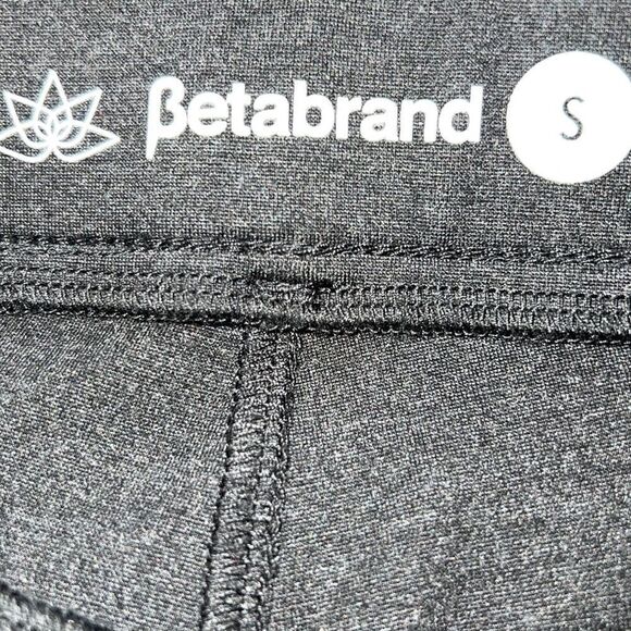 BETABRAND Charcoal Cropped Classic Dress Pant Yoga Pants-S - Picture 8 of 9